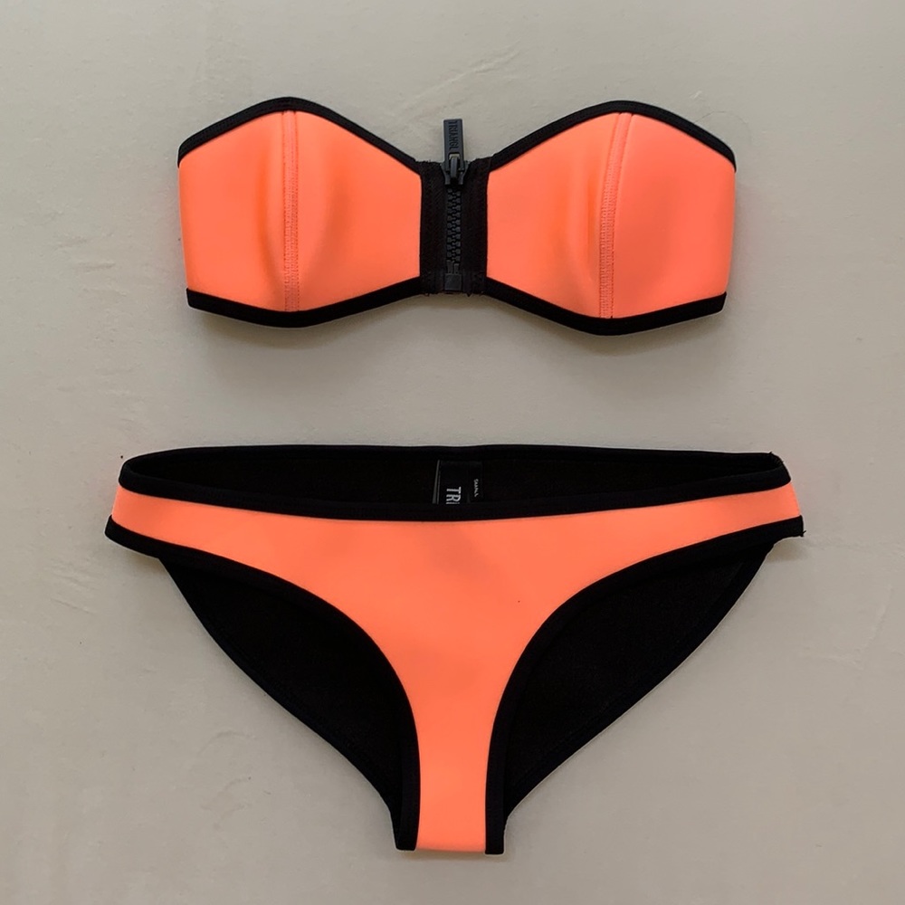 Orange fluo bikini in neoprene